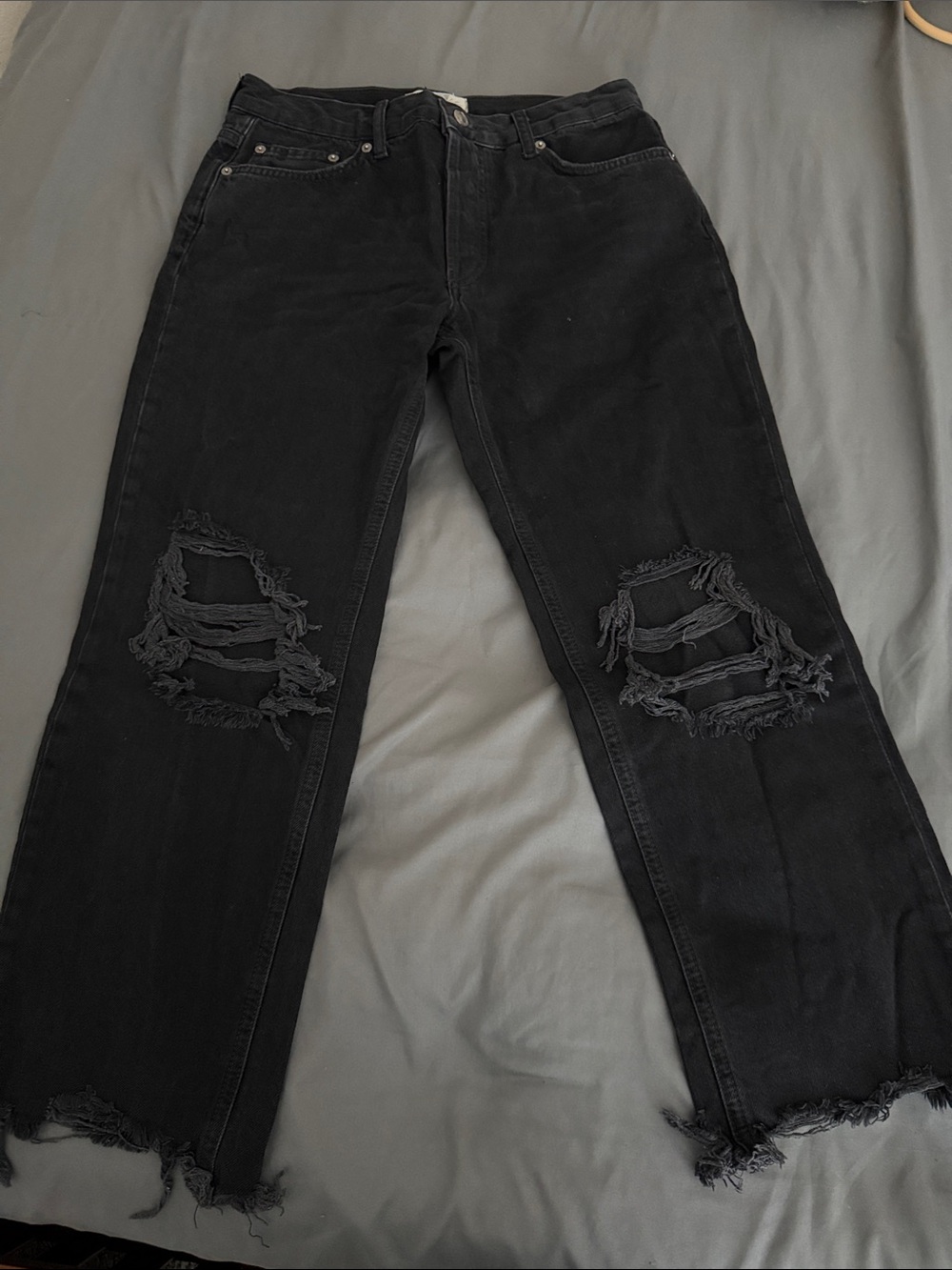 We the Free - Distressed Black Jeans - Casual Straight Fit